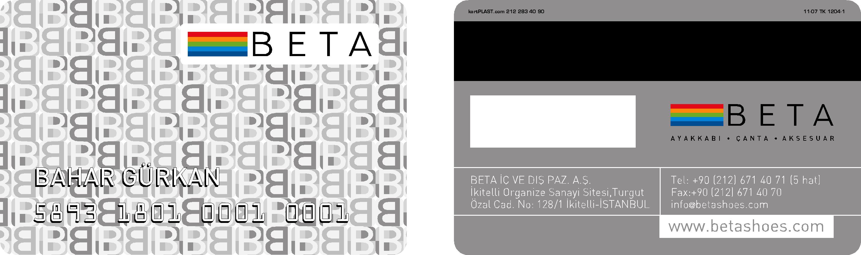 beta card